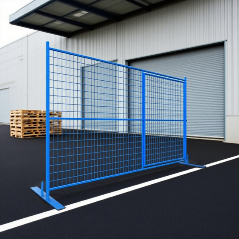 Blue industrial protective net, warehouse workshop isolation fence, movable fence equipment